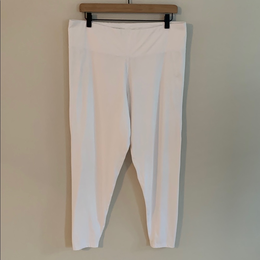 NILS Leggings White Size XL Activewear Ski Base Layer Athleisure Neutral